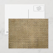 Burlap Briefkaart (Voorkant / Achterkant)