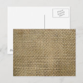 Burlap Briefkaart (Voorkant / Achterkant)