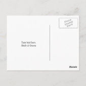 Burlap bruiloft bedankkaarten met rustiek hart briefkaart (Achterkant)