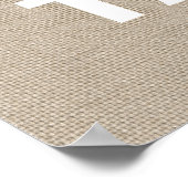 Burlap Champagne Party Poster (Hoek)