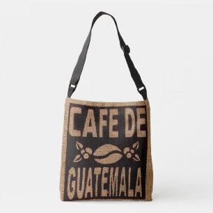BURLAP COFFEE BAG PURSE TAS FAUX, GUATEMALA