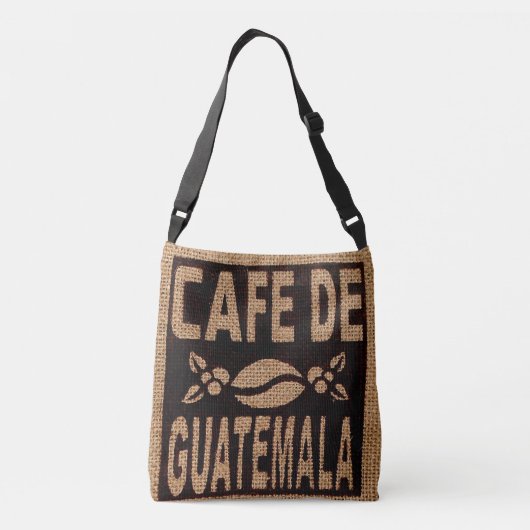 BURLAP COFFEE BAG PURSE TAS FAUX, GUATEMALA (Achterkant)