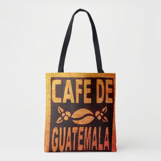 BURLAP COFFEE BAG PURSE TAS GUATEMALAN (Voorkant)