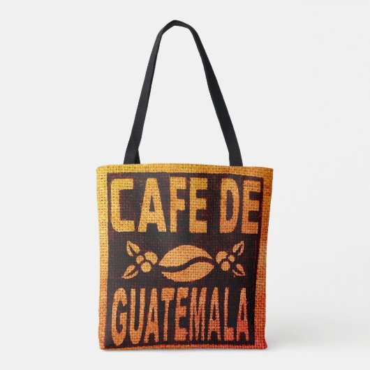BURLAP COFFEE BAG PURSE TAS GUATEMALAN (Achterkant)