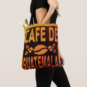 BURLAP COFFEE BAG PURSE TAS GUATEMALAN