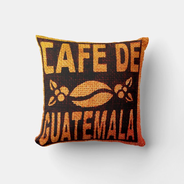 BURLAP COFFEE BAG SIERKUSSENNEN GUATEMALAN KUSSEN (Voorkant)