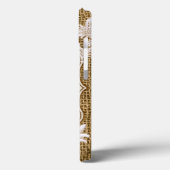 Burlap Country Lace Toepassing Girly Monogram IPAD Case-Mate iPhone Case (Achterkant / Links)