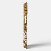 Burlap Country Lace Toepassing Girly Monogram IPAD Case-Mate iPhone Case (Achterkant / Rechts)