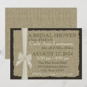 Burlap Country Vrijgezellenfeest Kaart (Voorkant / Achterkant)