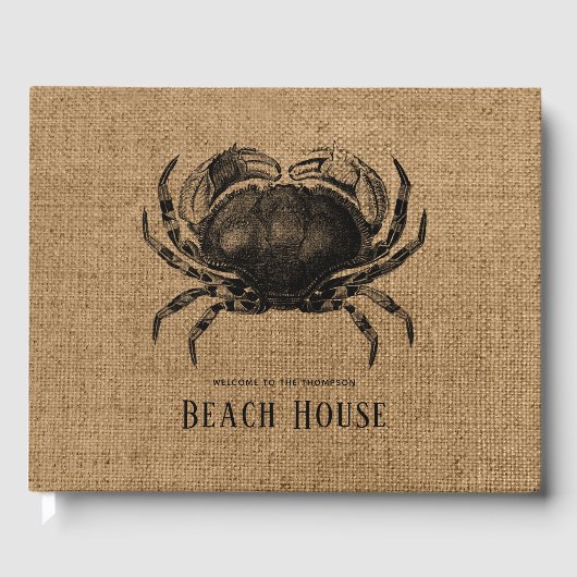 Burlap Crab Beach House Gastenboek (Voorkant)