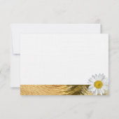 Burlap Daisy flat bedankt je kaart met envelop (Achterkant)