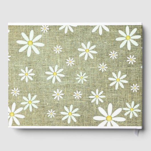 Burlap Daisy Gastenboek (Achterkant)
