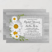 Burlap daisy rustic vrijgezellenfeest daisy2 kaart (Voorkant / Achterkant)