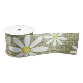 Burlap Daisy Satijnen Lint (Spoel)