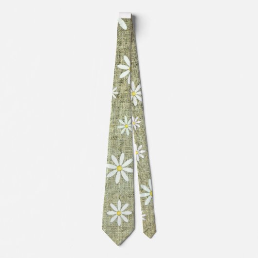 Burlap Daisy Stropdas (Voorkant)
