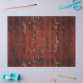 Burlap Distressed Verbrand Sinaasappel Bruin patro Tissuepapier (Craft)