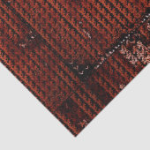 Burlap Distressed Verbrand Sinaasappel Bruin patro Tissuepapier (Detail)