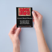 Burlap Distsed Personalized Rock Show Grunge 3 Flyer (Hand)