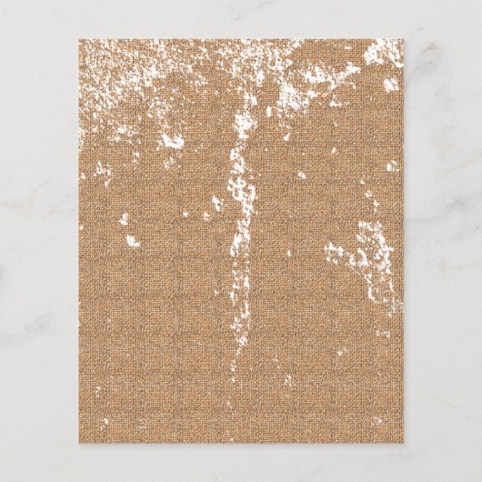 Burlap Distsed Personalized Rock Show Grunge 3 Flyer (Achterkant)