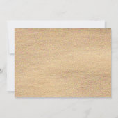 Burlap en Beach Bridal Shower Invitation Kaart (Achterkant)