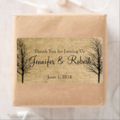 Burlap en Birch Posh Water Flesje Label (Insitu)