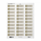 Burlap en Bow rustiek Land Etiket (Full Sheet)