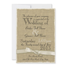 Burlap en Bow rustieke Wedding Lite