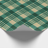 Burlap en Green Pset met Kerstmis Cadeaupapier (Hoek)