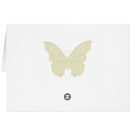 Burlap en Kant Monogram Tafel Plaats Kaart (Achterkant Horizontaal)