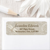 Burlap en Kant Rustiek Etiket (Insitu)