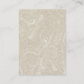 Burlap en kant rustieke bruiloft RSVP Informatiekaartje (Achterkant)