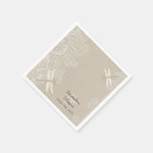 Burlap en kant rustieke bruiloft servetten (Hoek)