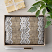 Burlap en kantmeubilair Decoupage Tissuepapier (Geschenk)