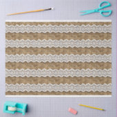 Burlap en kantmeubilair Decoupage Tissuepapier (Craft)