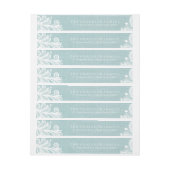 Burlap en Lace Adreslabel Wikkel (Vel)