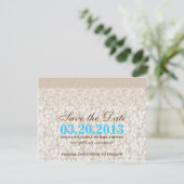 Burlap en Lace | Datum opslaan Save The Date (Staand voorkant)