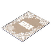 Burlap en Lace Journal Notitieboek (Linkerzijde)