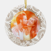 Burlap en Lace Ornament (Voorkant)