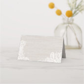 Burlap en Lace Plaatskaartje (Voorkant)