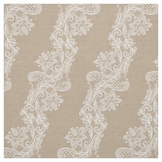 Burlap en Lace Romantic Shabby Chic Fabric 2 Stof (Swatch)