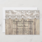  Burlap- en Lace-Vrijgezellenfeest uitnodigen Kaart (Voorkant)