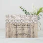  Burlap- en Lace-Vrijgezellenfeest uitnodigen Kaart (Staand voorkant)