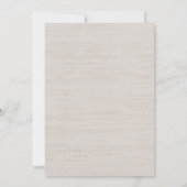 Burlap- en Lace Wedding-uitnodiging Kaart (Achterkant)