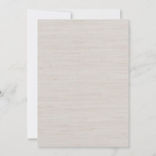 Burlap- en Lace Wedding-uitnodiging Kaart (Achterkant)