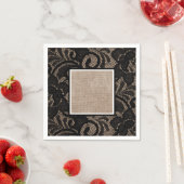 Burlap- en linnapkins servet (Insitu)