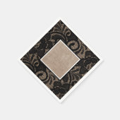 Burlap- en linnapkins servet (Hoek)