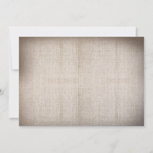 Burlap en Mason Jars Bruids Douche Uitnodigingen (Achterkant)