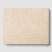 Burlap- en papaverweddenschappen gastenboek (Achterkant)