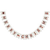 Burlap en plaid-kerst vlaggetjes (Alle)