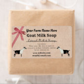 Burlap en Pset Goat Milk Soap Label - Alpine (Insitu)